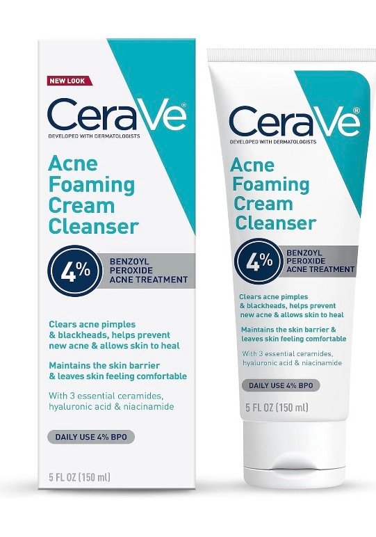 screenshot-45 CeraVe Acne Foaming Cream Cleanser 4% Benzoyl Peroxide - Image 1